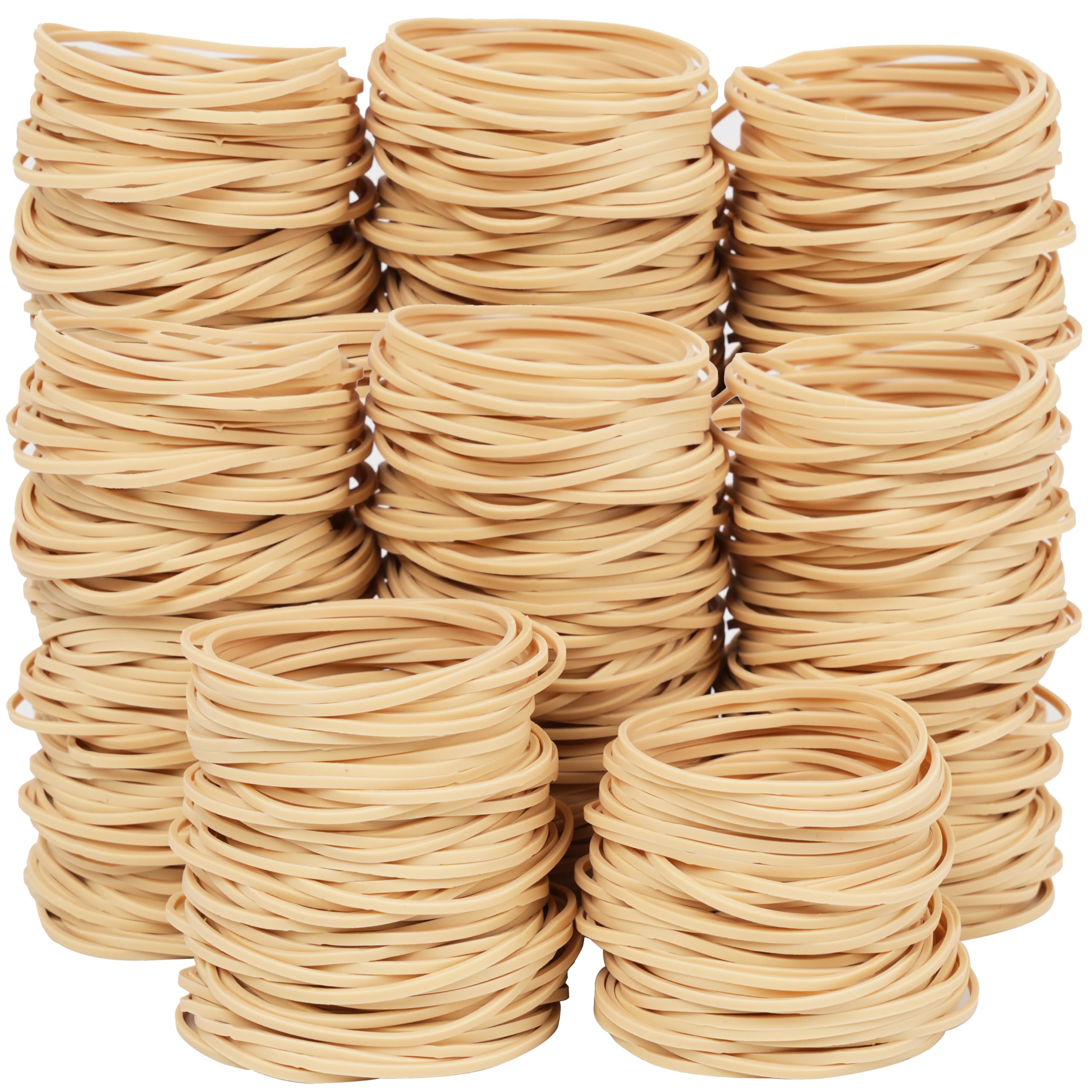 AMUU Rubber Bands 500pcs Size#18 Elastic Rubber Bands for Office Supplies, School, Home, for money,flower