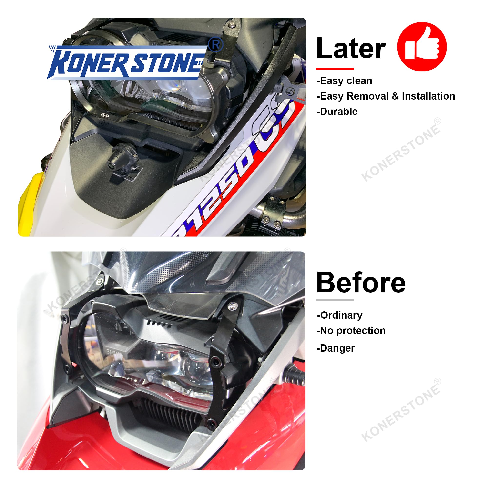 Protezione del faro Copertura del faro per BMW R1200GS 2013-2018 ADV ADVENTURE/R1250GS 2019-2023 Accessori Moto Nero R 1200 1250 GS GS1250 GS1200 2014 2015 2016 2017