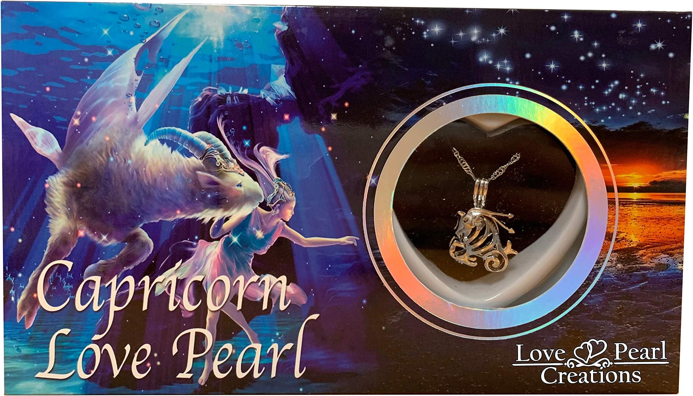 Love Pearl Creations Zodiac Wish Kit with Pendant Necklace (Capricorn)