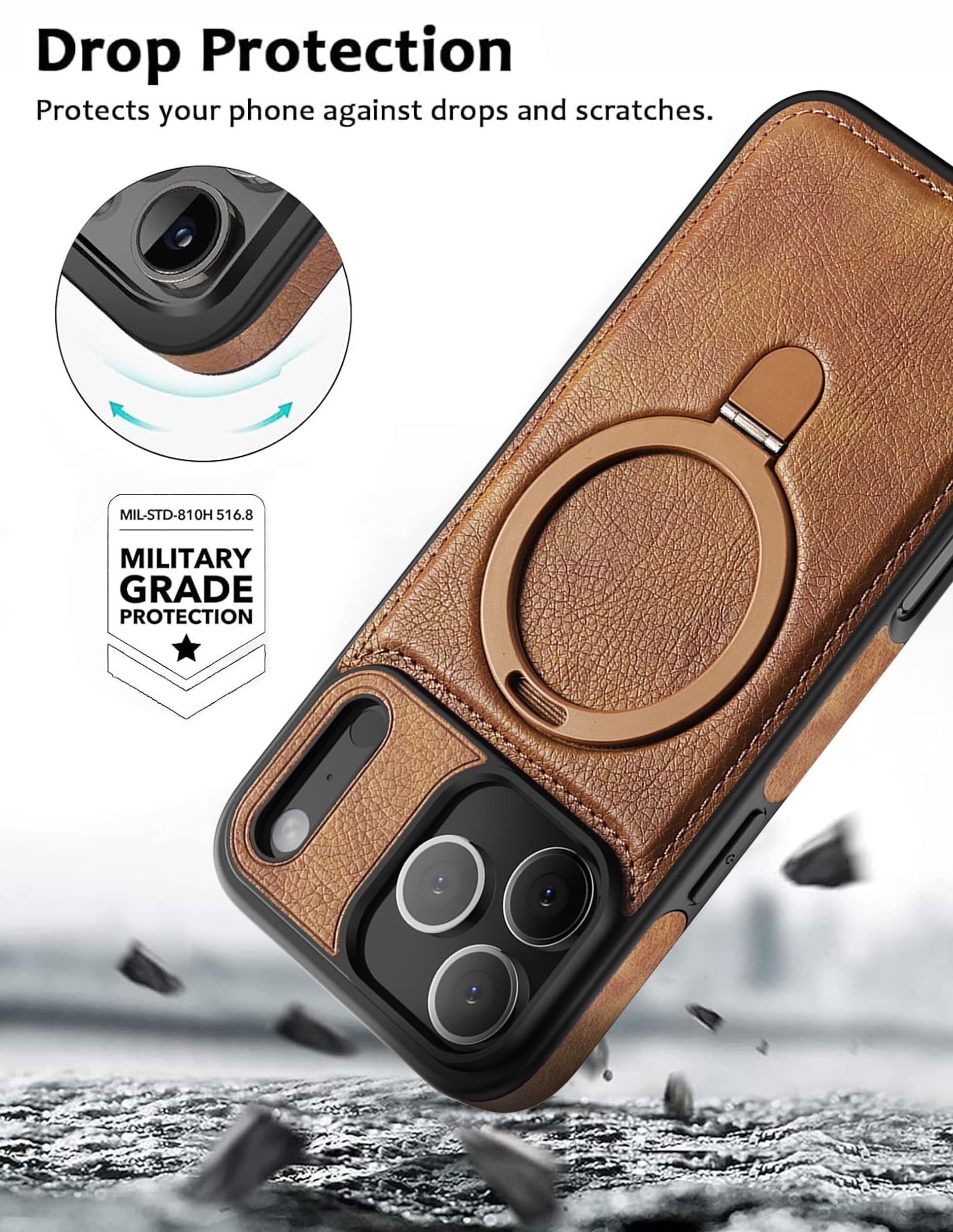 NUDIENT iPhone 17Pro Max ケース MagSafe Thin Case MagSafe - Cedar Brown - iPhone 17 Pro Max – NUDIENT