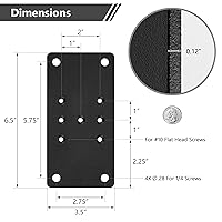 Vista 7 de 2 paquetes de placas de anclaje de poste 4x4 - Ideal para barandillas de cubierta, valla de madera, base de poste, poste de valla, poste de buzón
