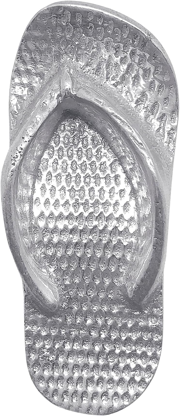 FLIP FLOP NAPKIN WEIGHT | SILVER | BRILLANTE | GIFTS | NAPKIN WEIGHTS | RECYCLED SANDCAST ALUMINUM | HANDMADE IN MEXICO