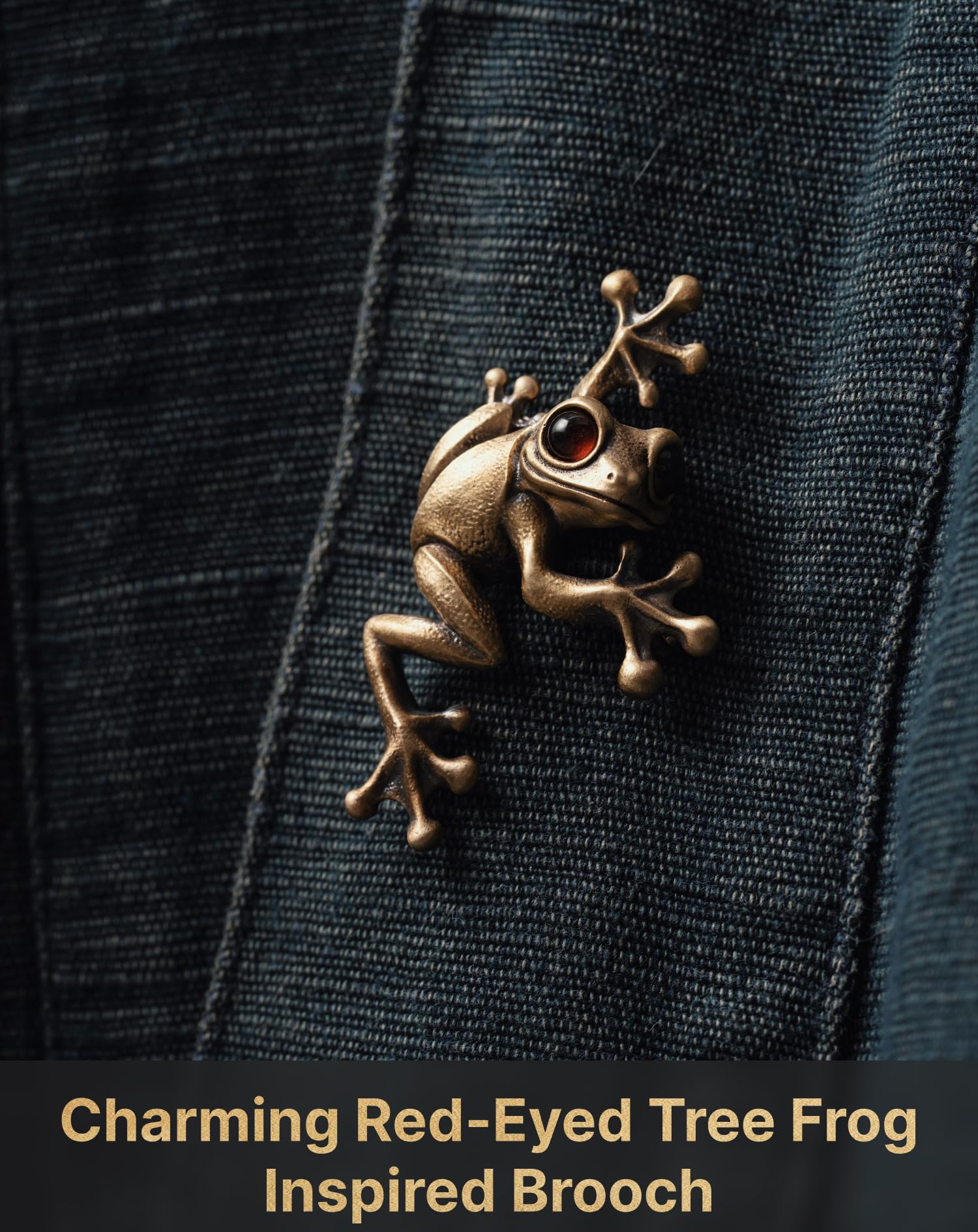 COPPERTIST.WU Baum Frosch Brosche Tier Schal Pin Rucksack Schal Shirt Hut Dekorative Schmuck Geschenk für Frauen Männer