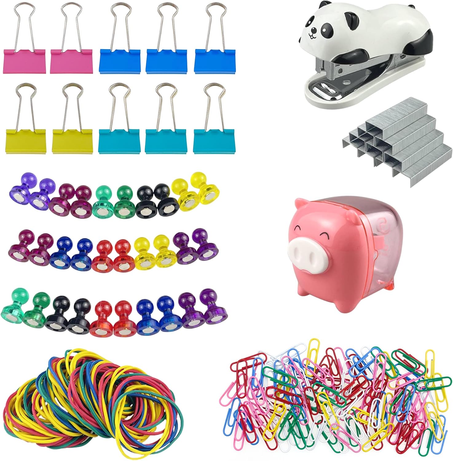 Office Supplies Set Desk Accessory Kit Including Stapler