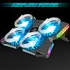 spirit of gamer - airblade 500 laptop cooler 10 to 17 inch 4 quiet fans compatible with ps5 ps4 xbox & pc rgb backlit cooling plate notebook cooler