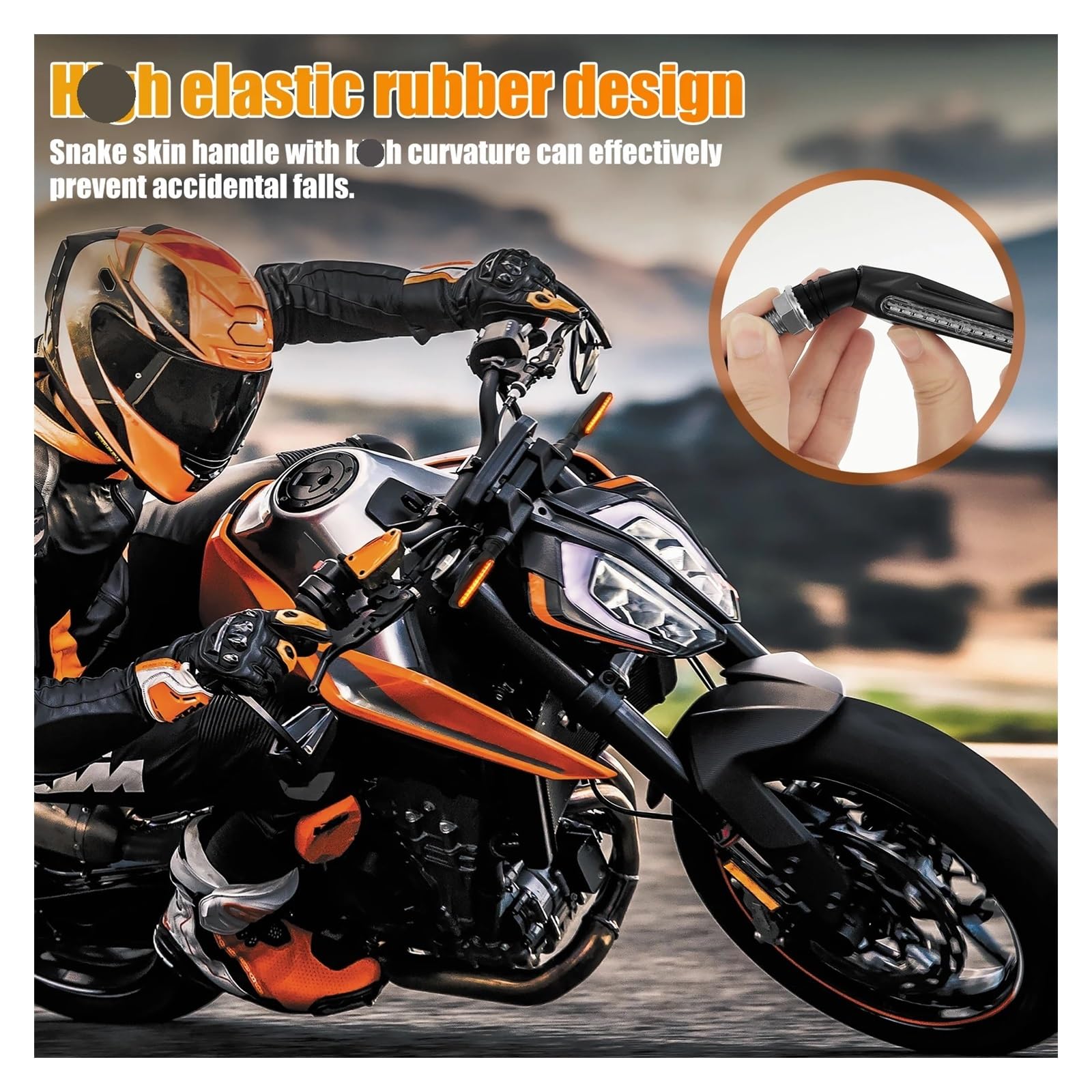 Clignotant de Moto Universel 12LED 4 pièces Clignotant