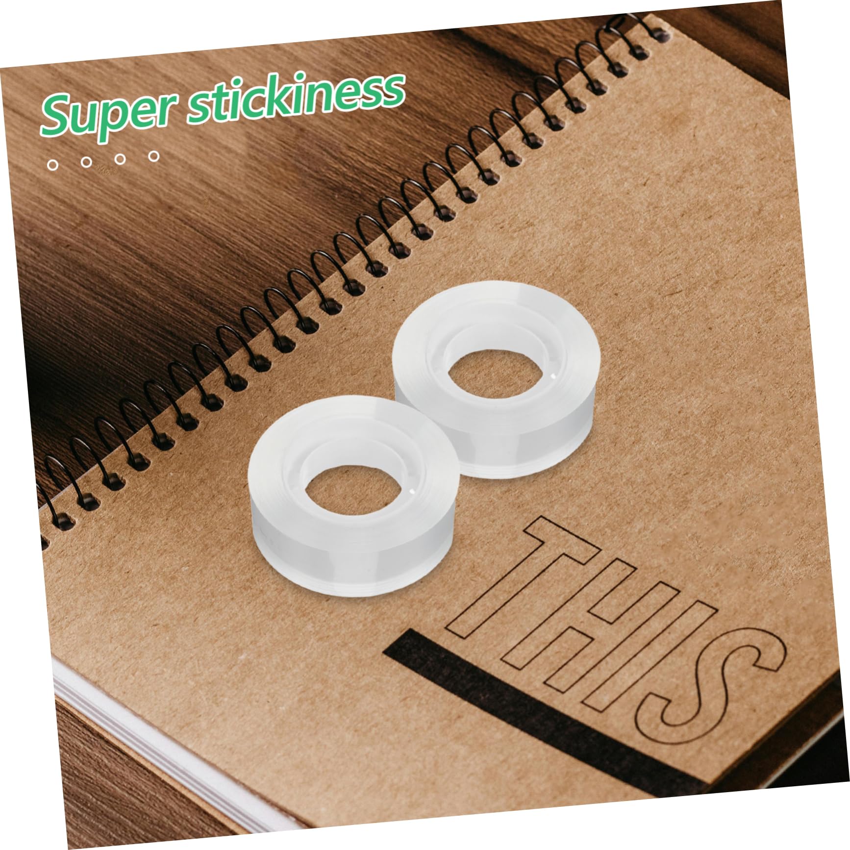 Operitacx Nastro Adesivo Trasparente 48 Pezzi, Dispenser Tape per Ufficio | Pezzi di Ricarica Trasparenti, Household Adhesive Tape per Casa e Scuola, Back To School Party