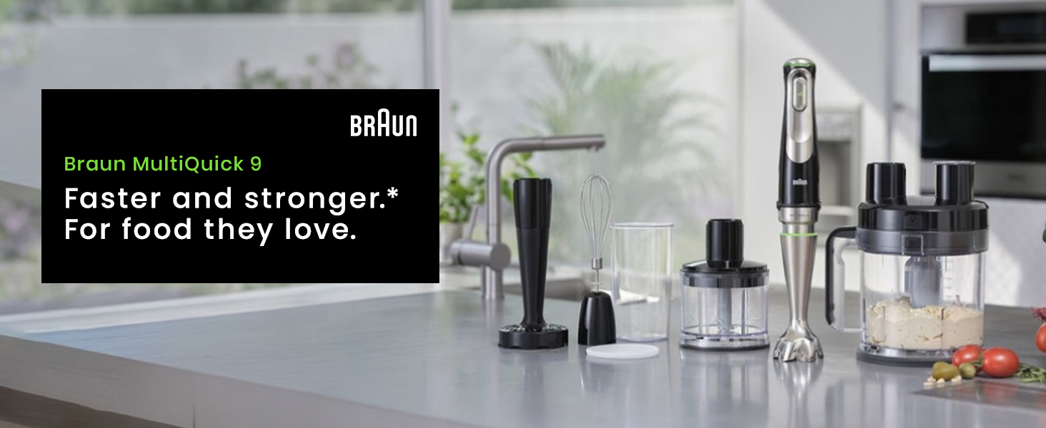 Braun Multiquick 9, Powerful 1200W Hand Blender, Splash-Proof, XL