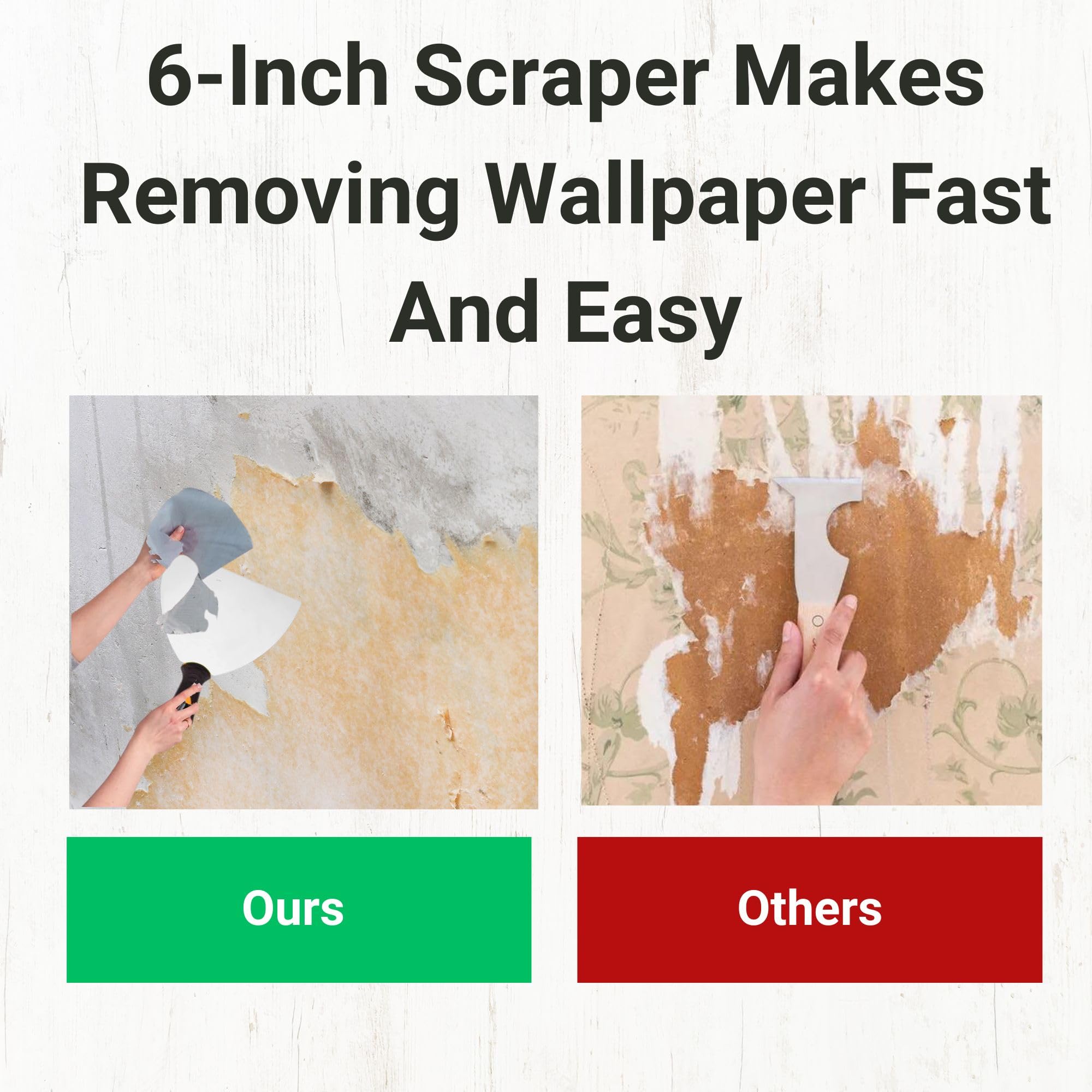 Wallpaper Remover Kit, Bundle with 500ml Bartoline Wallpaper Stripper, 6-Inch Wide Scraper, Large Sponge - Image 3