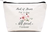 Vista 95 de LIBIHUA Bolsa de maquillaje para mujer, bolsa de cosméticos regalos para ella, bolsa de viaje femenina, Beige natural, 283-a mi increíble tía futura