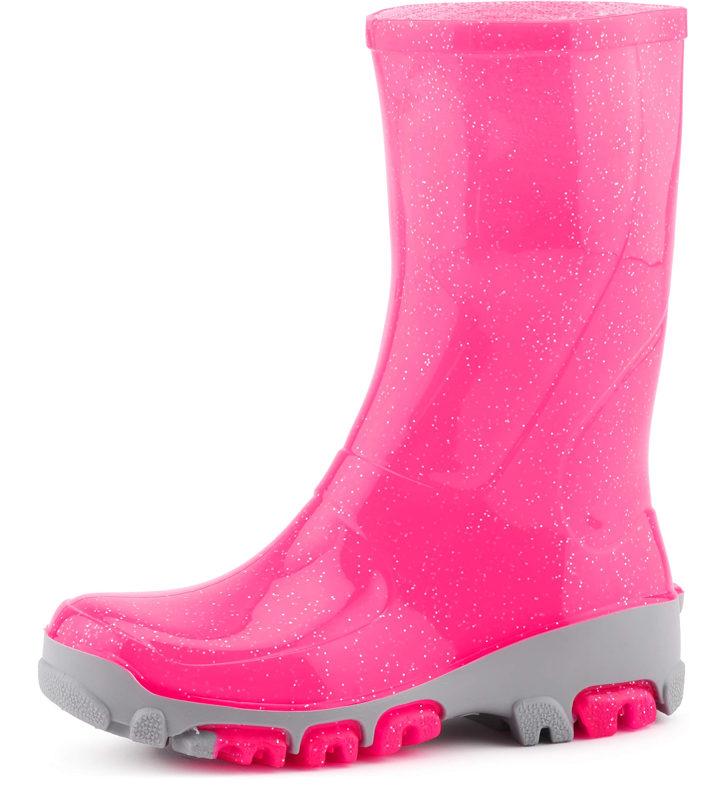 Ladeheid Gummistiefel Kinder Bequeme und wasserdichte Regenschuhe für Jungen und Mädchen LARB015
