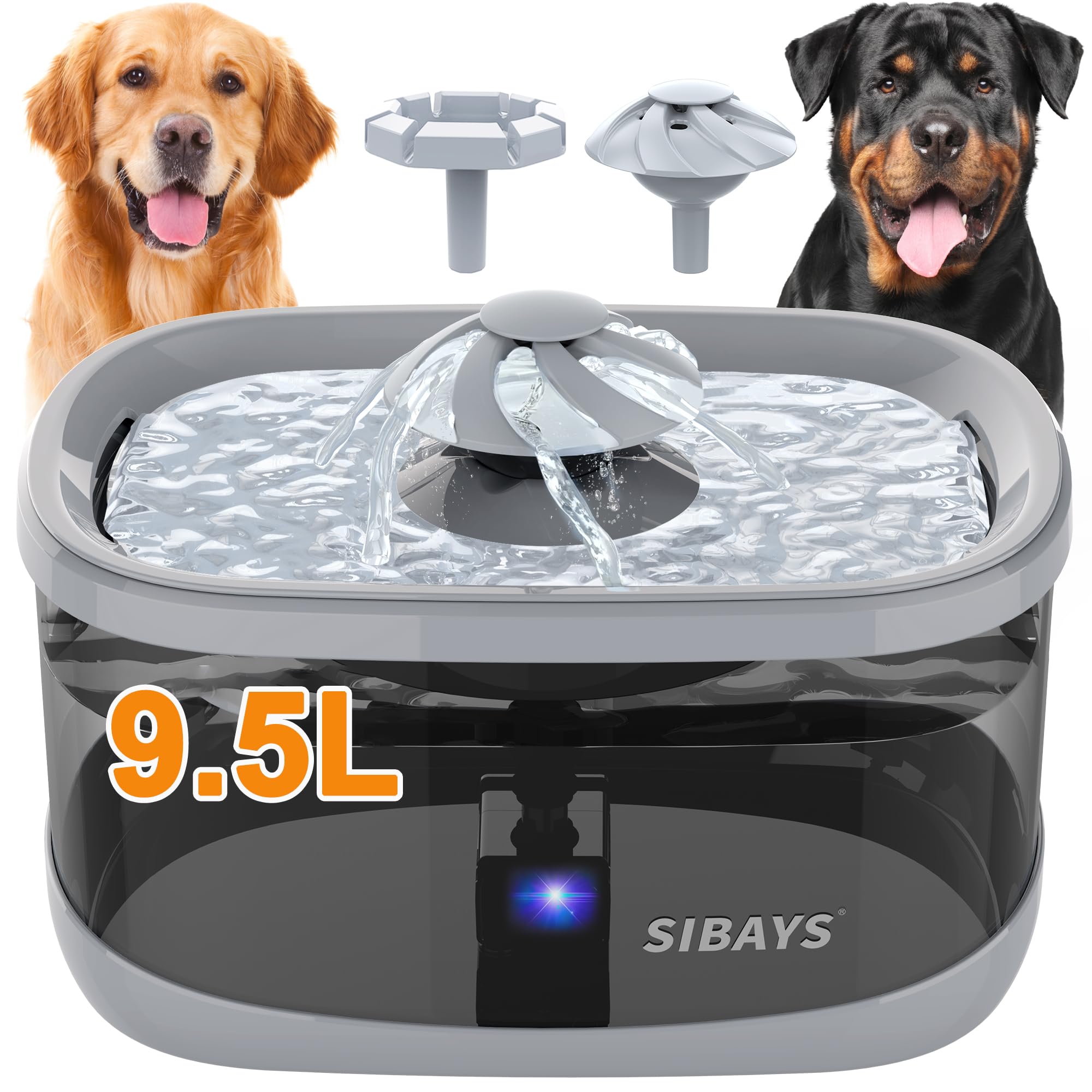 SIBAYS Dog Water Fountain