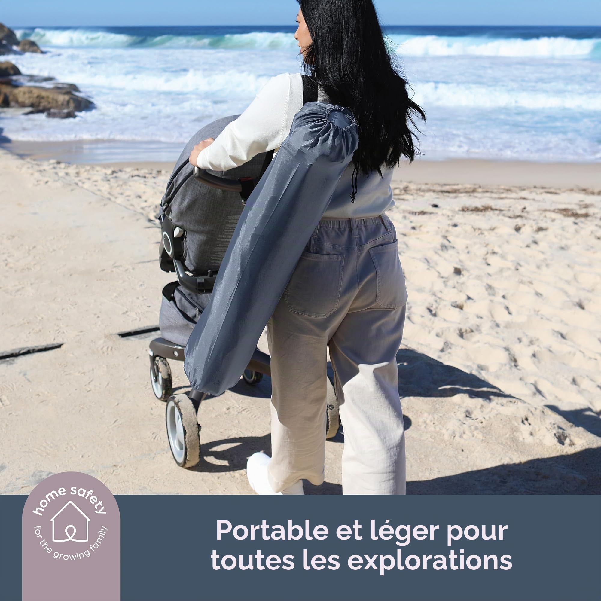 Dreambaby Adventure Parc pop-up pour enfants, intérieur et extérieur, parc portable avec base et auvent anti-UV, cour de jeu pliable pour bébé pour voyage