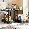 Organizadores de Almacenamiento Extraíbles Paquete de 2, Organizador y Almacenamiento Bajo el Lavabo para Baño y Cocina, Organizadores Multiusos Bajo el Gabinete y Almacenamiento Negro 7