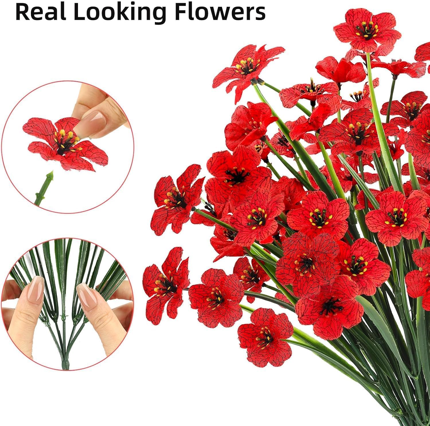 N&T NIETING Artificial Flowers Outdoor Fake Silk Flowers - Image 4