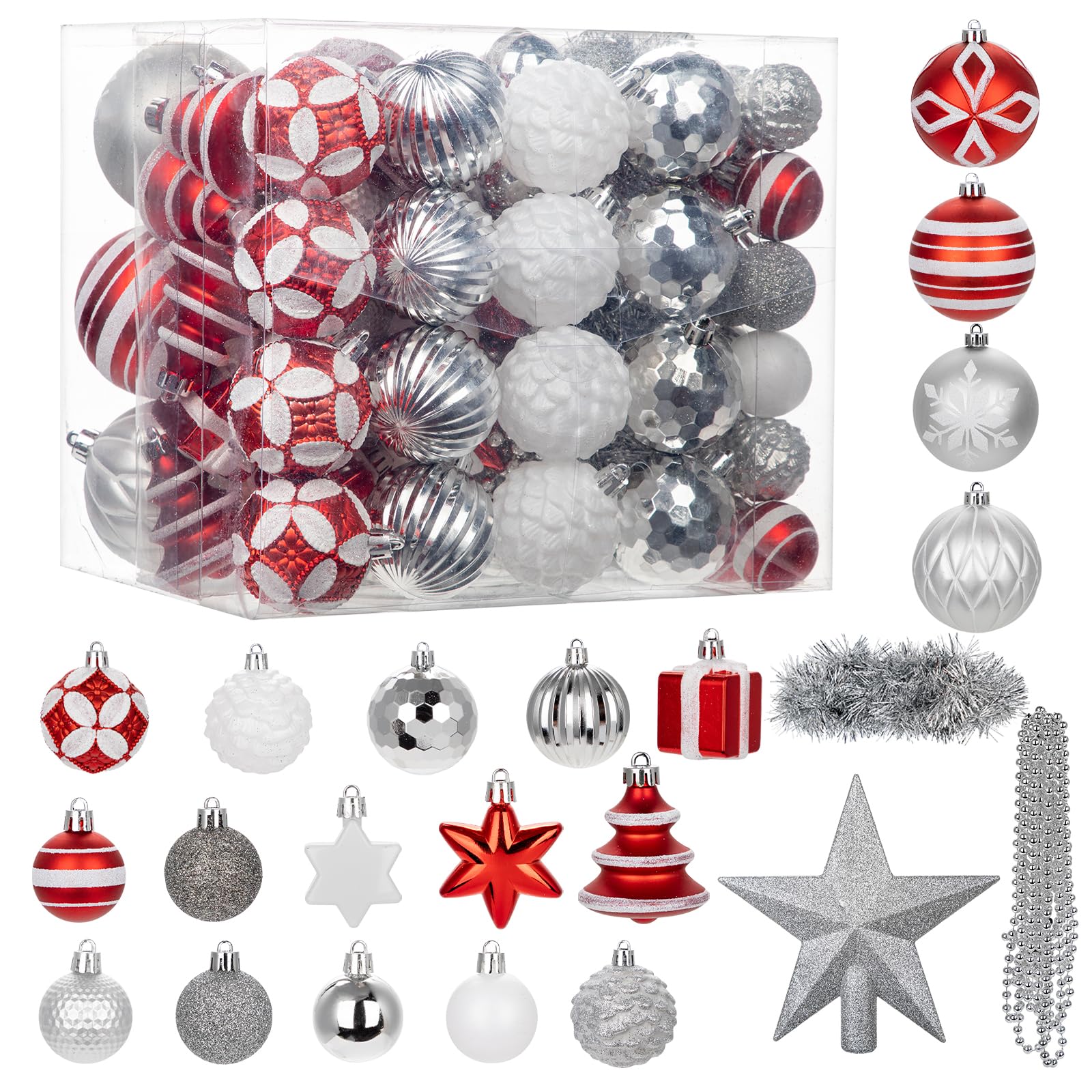100 bolas de Navidad para decoración de árbol 3