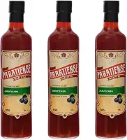 Kit 3 Licores de Jabuticaba Paratiense 500 ml Creme Fino Nacional Tradicional Coquetéis Exóticos Sobremesas Lembrancinha Presente Natal