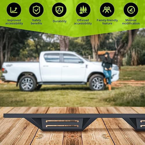 Miniatura 5 de ONINE Drop Steps - Estribo para Dodge Ram 1500 2019-2024 con cabina de tripulación, escalón lateral Nerf Bar Rock Slider (no es compatible con Ram