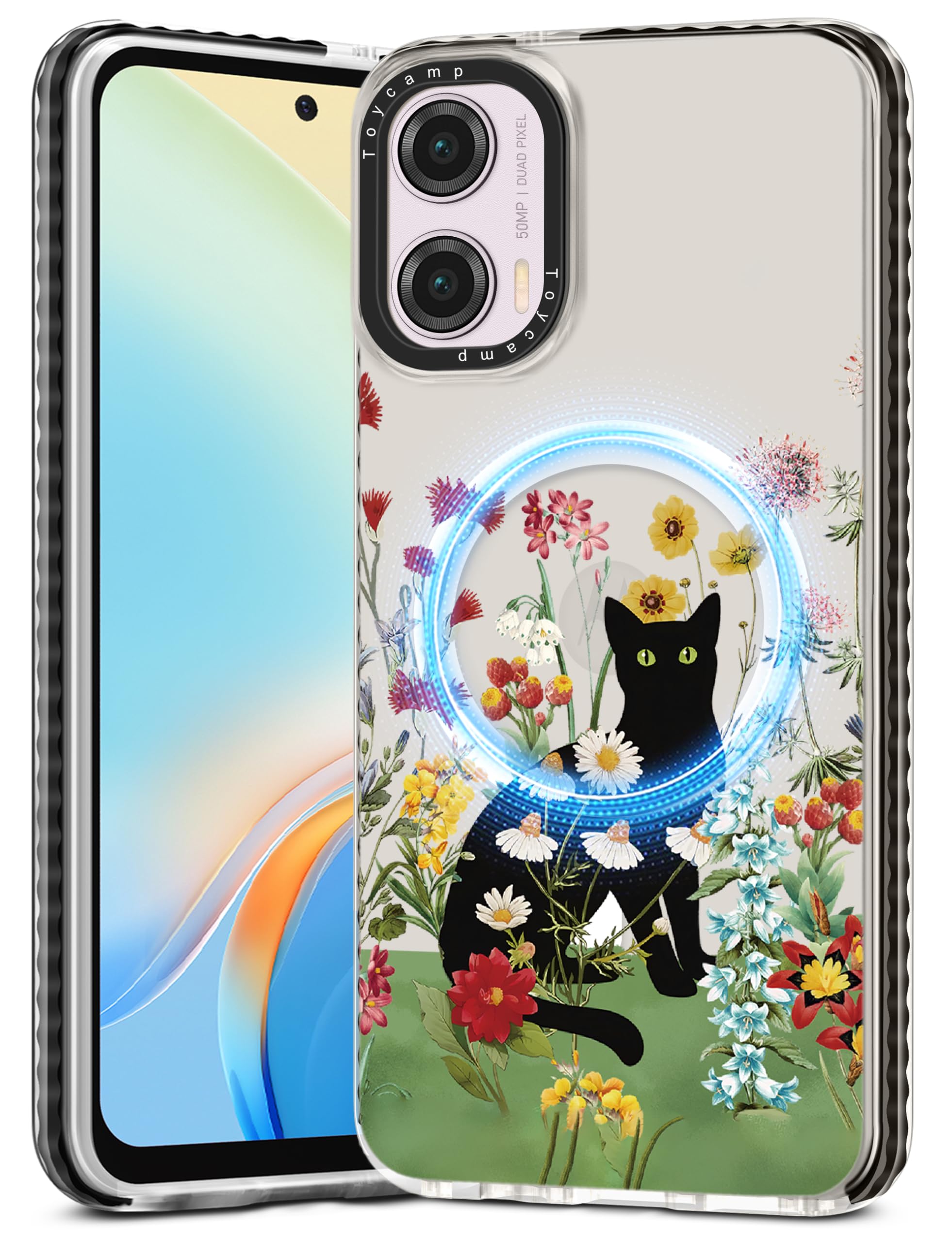 Toycamp for Moto G Power 5G 2024 Case - Compatible with MagSafe Women Girls Cute Phone Cover Magnetic with Shockproof Protective Girly Pretty Designer