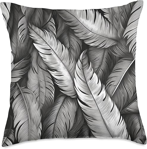 Almohada de plumas estilo dibujo de grafito, 18 x 18, multicolor