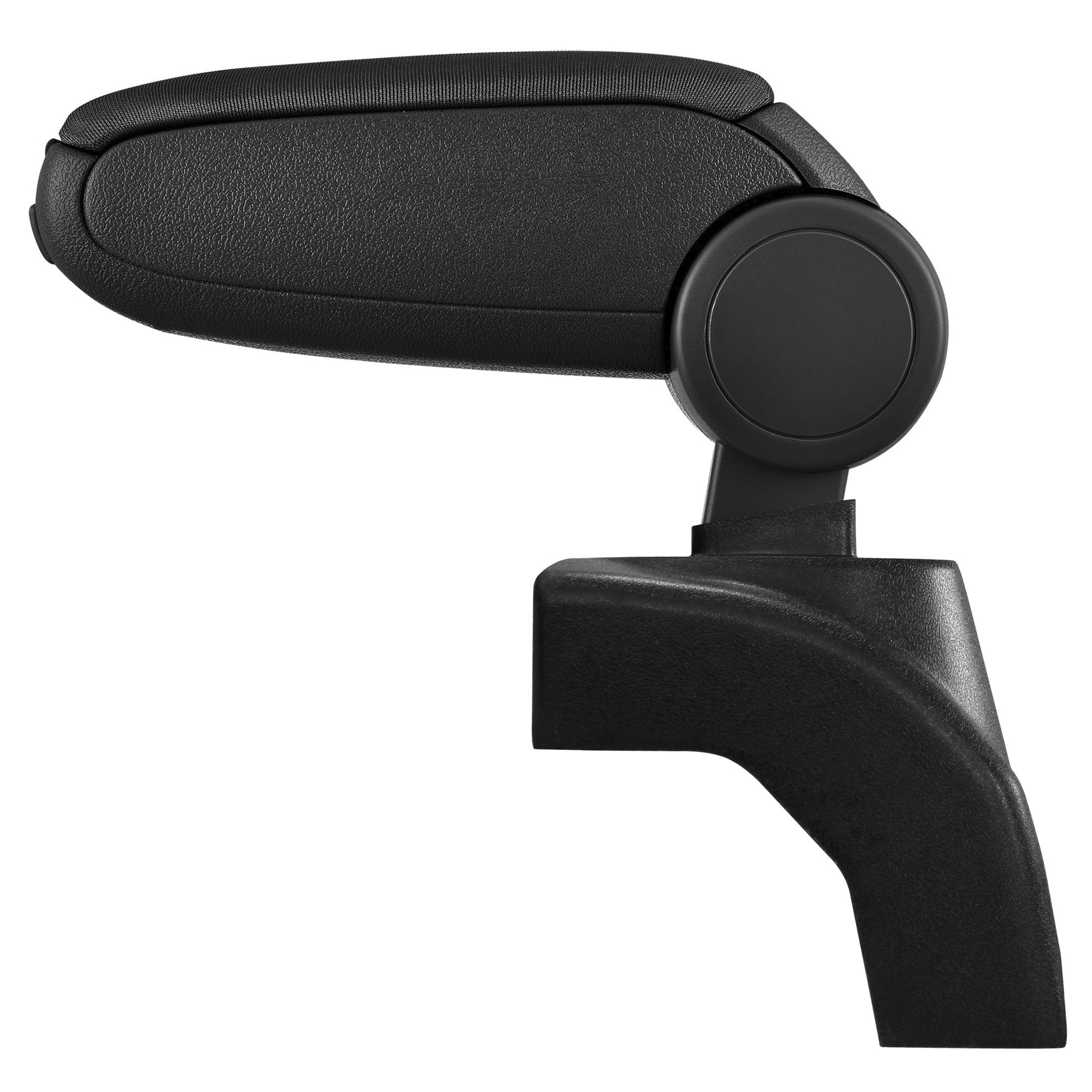 Pro.tec Bracciolo Centrale Per Fiat 500L - Poggiabraccio Imbottito Con Vano Portaoggetti, Nero