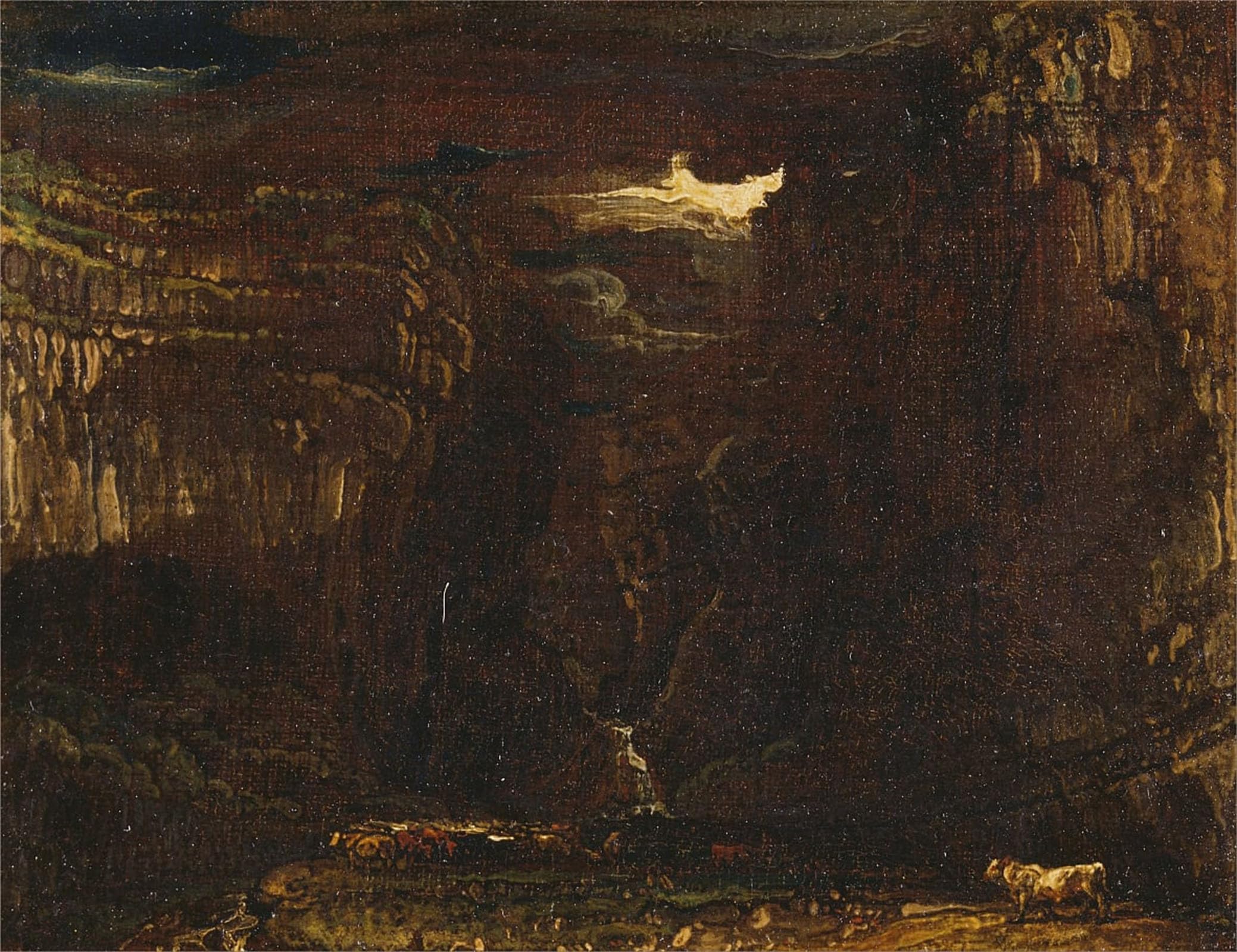 ARTXLXXBN Famous Painting Canvas Artwork Graffiti Print for Gordale Scar by Famous Artist Portrait Canvas Image for Home Decor 60x90cm