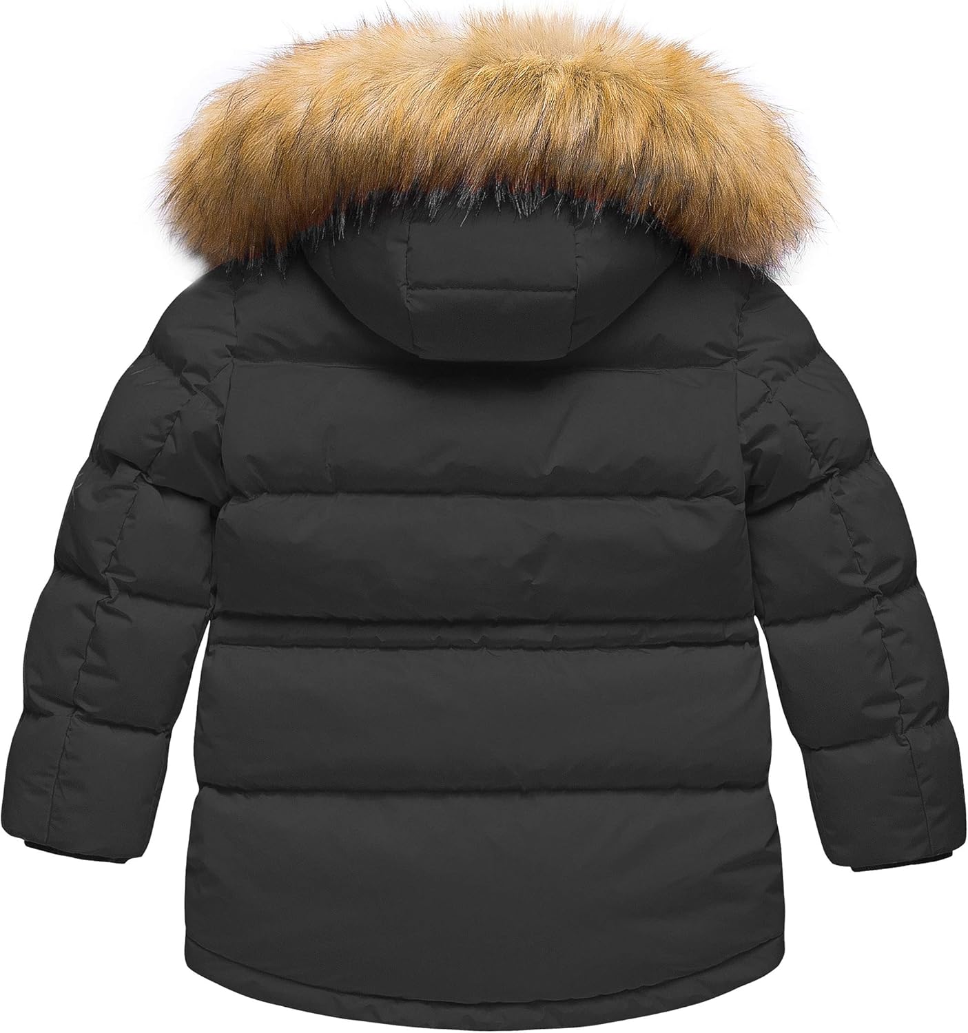 CREATMO US Boy's Winter Parka Water Resistant Hooded Puffer Fleece Lined Jackets Coats - Image 2