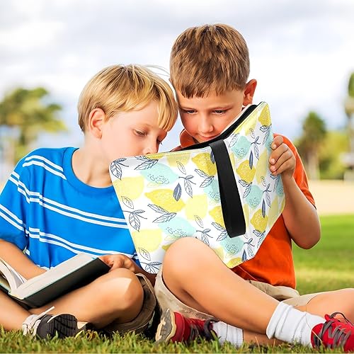 Miniatura 6 de Lemon Trading Card Binder 4-Pocket Game Cards Album Folder PU Cover Card Storage Album 3-Ring Zip Binder Toploader Binder for Boys Card Collection