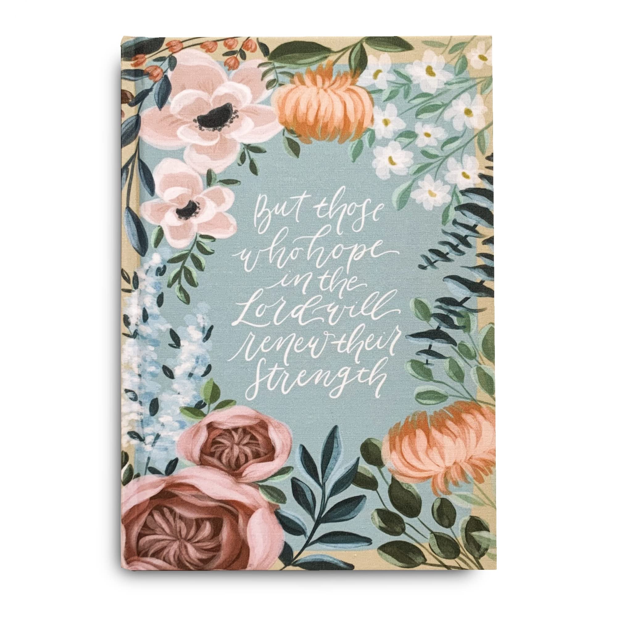 Loveall Design Co. Aubrey Theme, Hardback Journal, Cloth Bound Journal, Scripture Journal, Faith-Based Stationery, Lined Notebook, Floral Notebook,