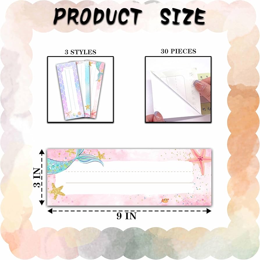 Amazon.com: Mermaid Themed Name Tags, Number Line Name Tag, Under The Sea Themed Classroom Desk Number Line Name Tags for Kids, Name Tags Desk Stickers for Classroom School Student Supplies A09 : amazon-com-mermaid-themed-name-tags-number-line-name-tag-under-the-sea-themed-classroom-desk-number-line-name-tags-for-kids-name-tags-desk-stickers-for-classroom-school-student-supplies-a09