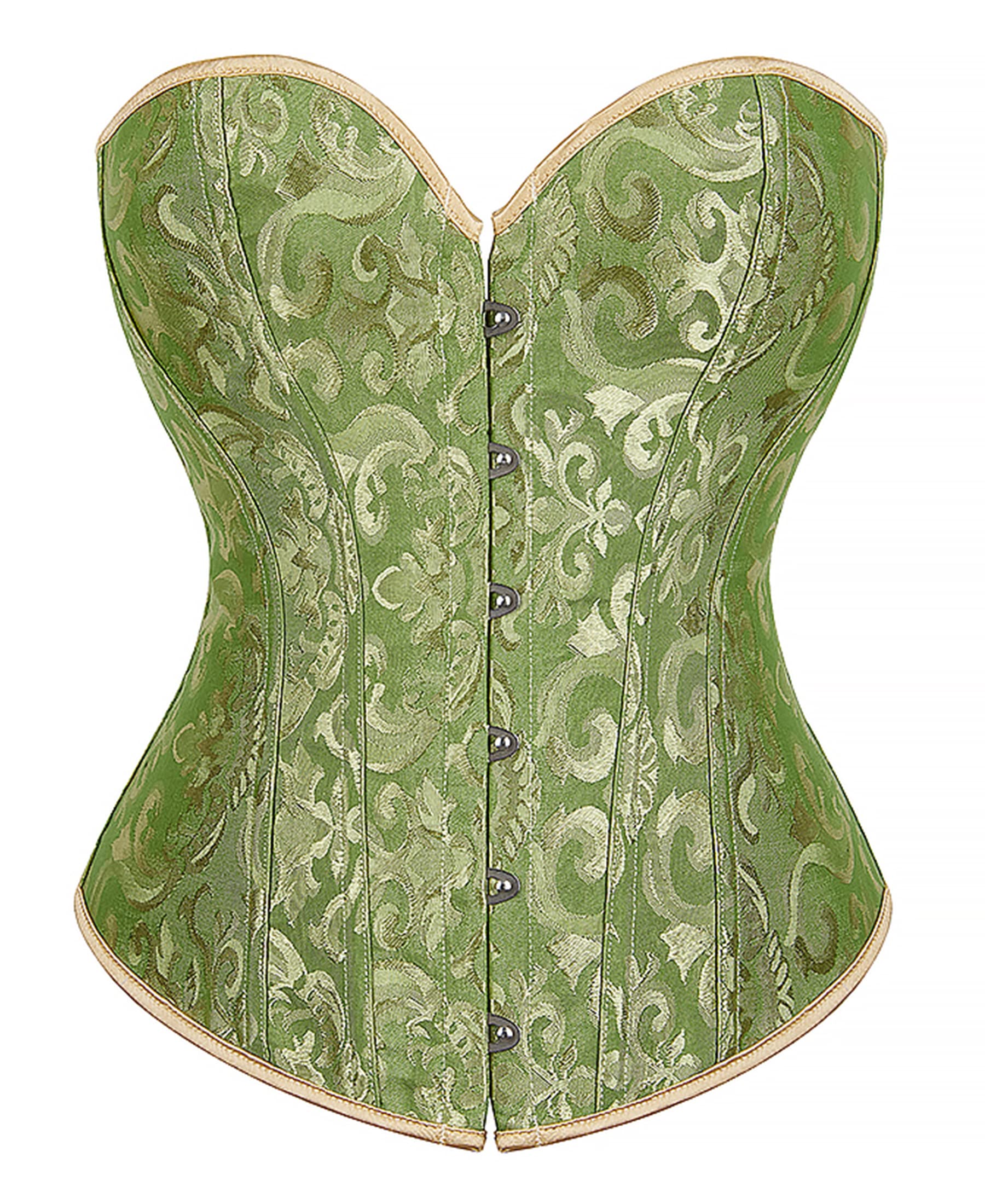 Alivila.Y Fashion Womens Vintage Floral Denim Overbust Corset Bustier Top