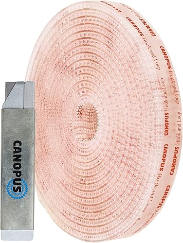 CANOPUS Cinta de velcro con adhesivo ( pulgadas x 10 pies), cierre resellable resistente SJ3560, cinta de montaje para colgar marcos de fotos,