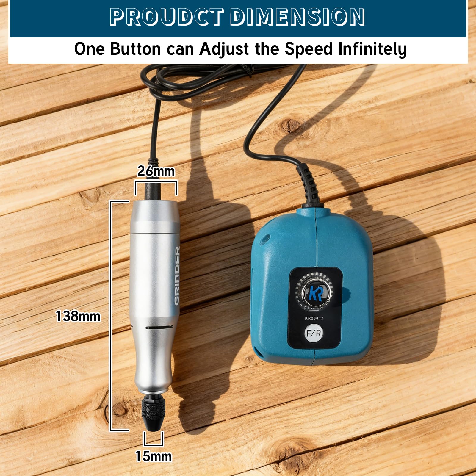 Strumento Multifunzione a Batteria Compatibile con Makita da 18V, 0-18.000 giri/min, Utensile per Levigatura e Incisione Velocità Variabile, per Levigatura, Incisione e Lucidatura(Senza Batteria)