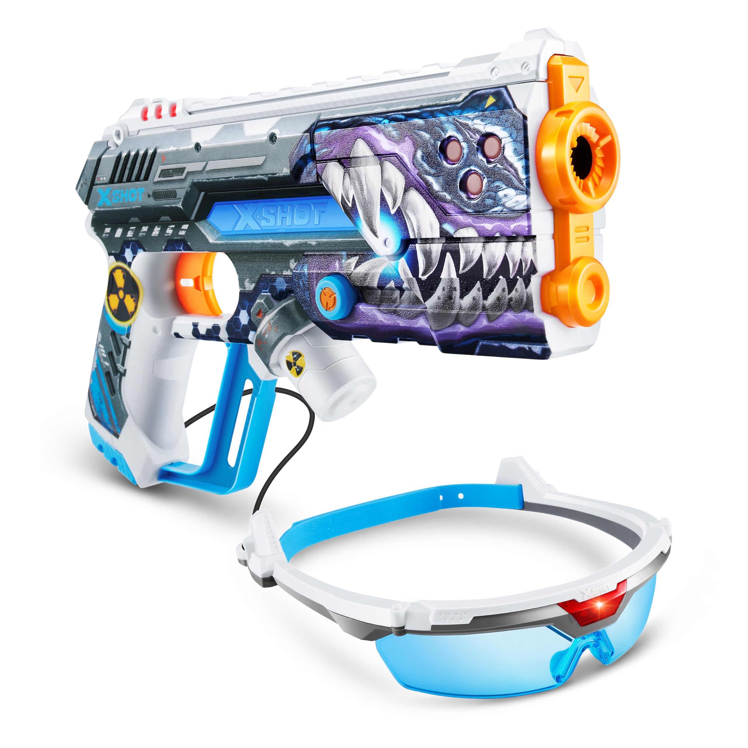 XSHOT Skins Laser 360°, 4 Laser Blasters & 4 Infrared Headset, 4