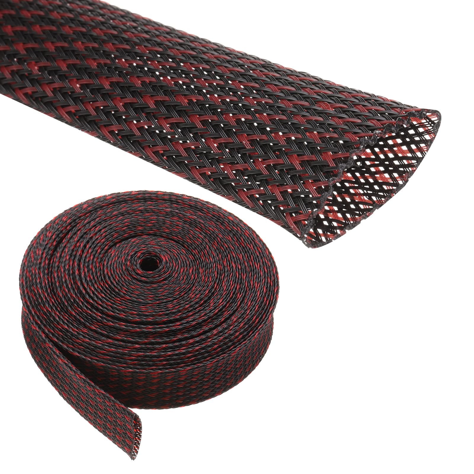 Rebower 25ft PET Expandable Wire Loom 1.25 Inch