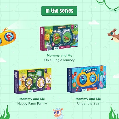 Miniatura 6 de Rompecabezas y hojas de actividades para niños pequeños  Mommy and Me On A Jungle Journey - LoveDabble  Rompecabezas de cartón y juguetes para niños