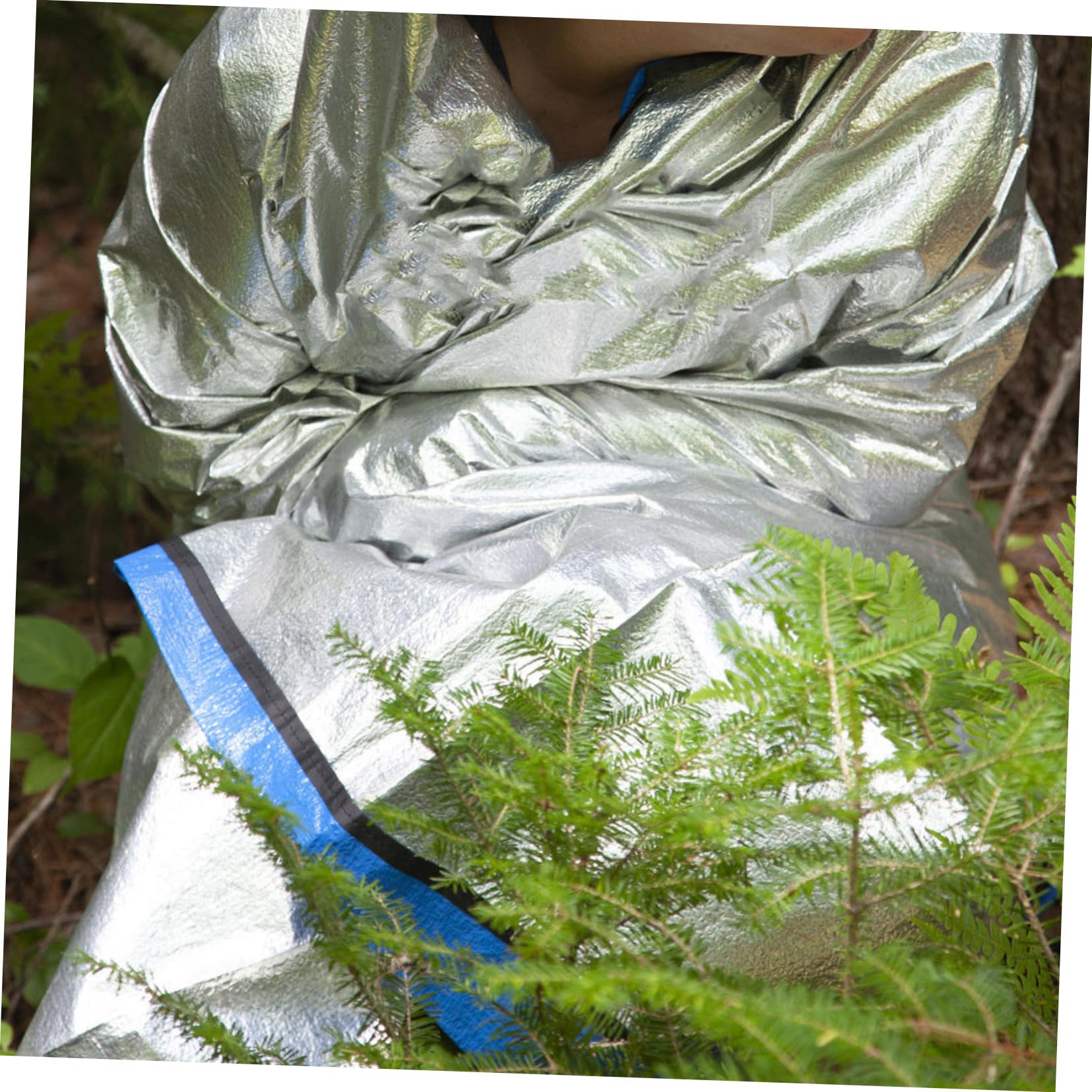 10piezas De Emergencia Térmica para Camping Cobertor Resistente Al Agua y Ligero Protección Solar y Térmica para Actividades Al Aire Doble Cara