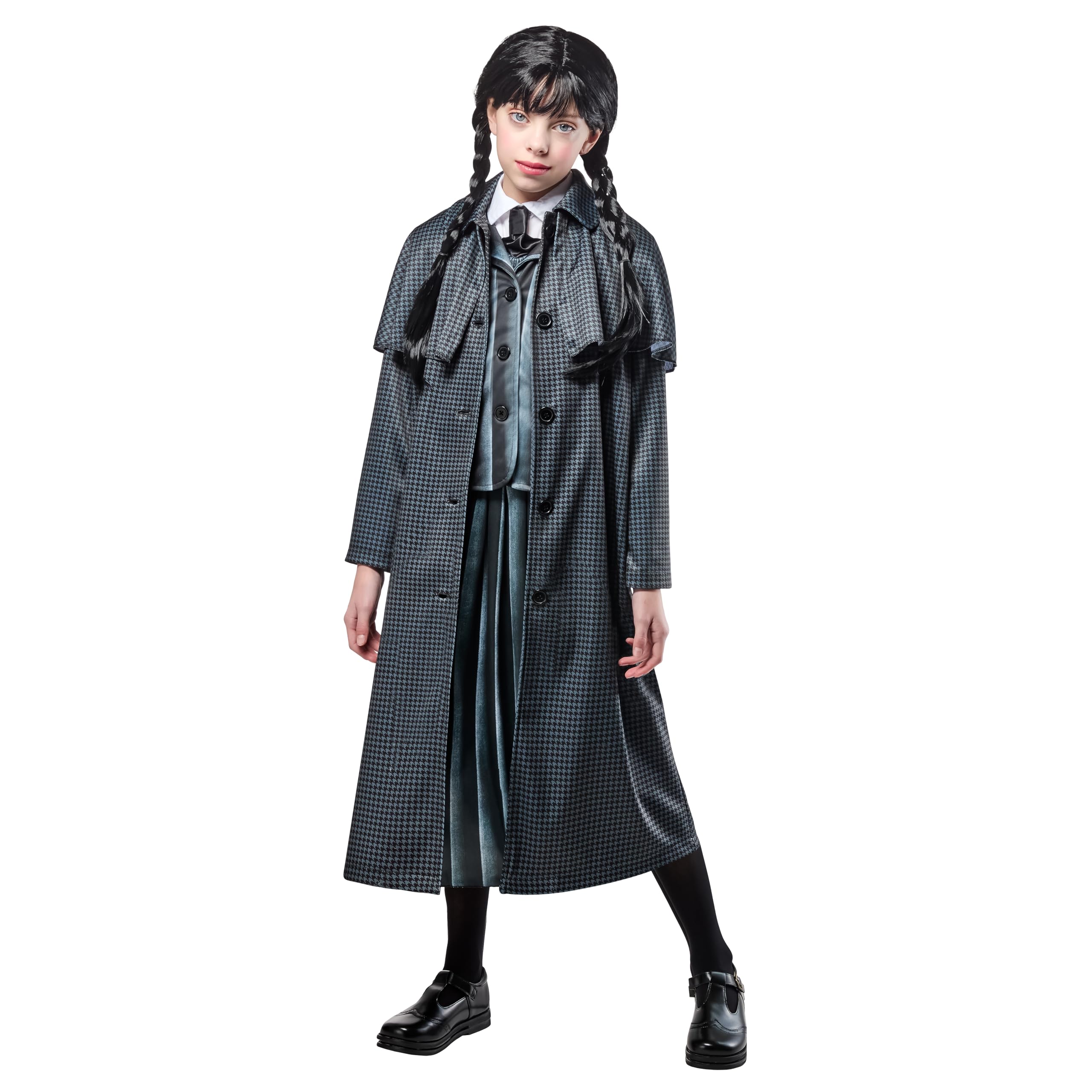 Rubies Wednesday TV Series: Wednesday Addams Costume Coat for Kids