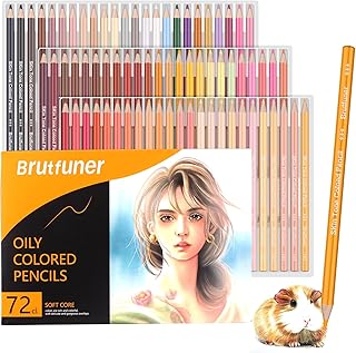 Colouring Pencils for Adult Colouring,72 Coloured Pencils Set,Quality Soft Core,Ideal for Colouring Drawing Sketching Shading Blending