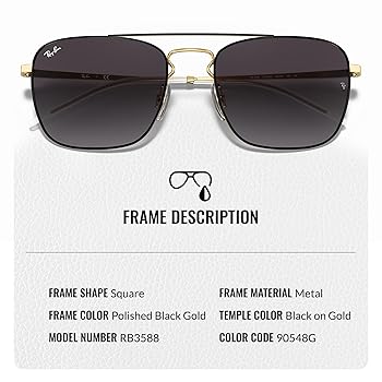 極美品 レイバン rb3588 匿名配送 RB3588 Sunglasses in Gunmetal and Dark Blue - RB3588 | Ray