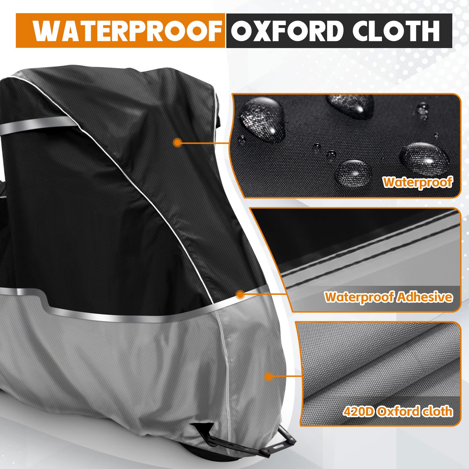 Telo Coprimoto Impermeabile Per Honda Adventure - CRF1100L Africa Twin, CB500X E Altre - Foto 7