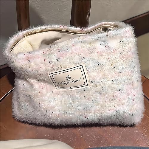 Miniatura 3 de Bolsa de maquillaje estética, bolsa de cosméticos de viaje de gran capacidad para mujer, bolsa de maquillaje grande impermeable, bolsa de cosméticos
