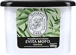 Evita Mofo Absorventes de Umidade (desumidificador), Bamboo, Giorno Casa, 100 g, Verde
