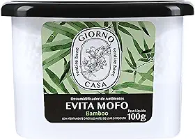 Evita Mofo Absorventes de Umidade (desumidificador), Bamboo, Giorno Casa, 100 g, Verde