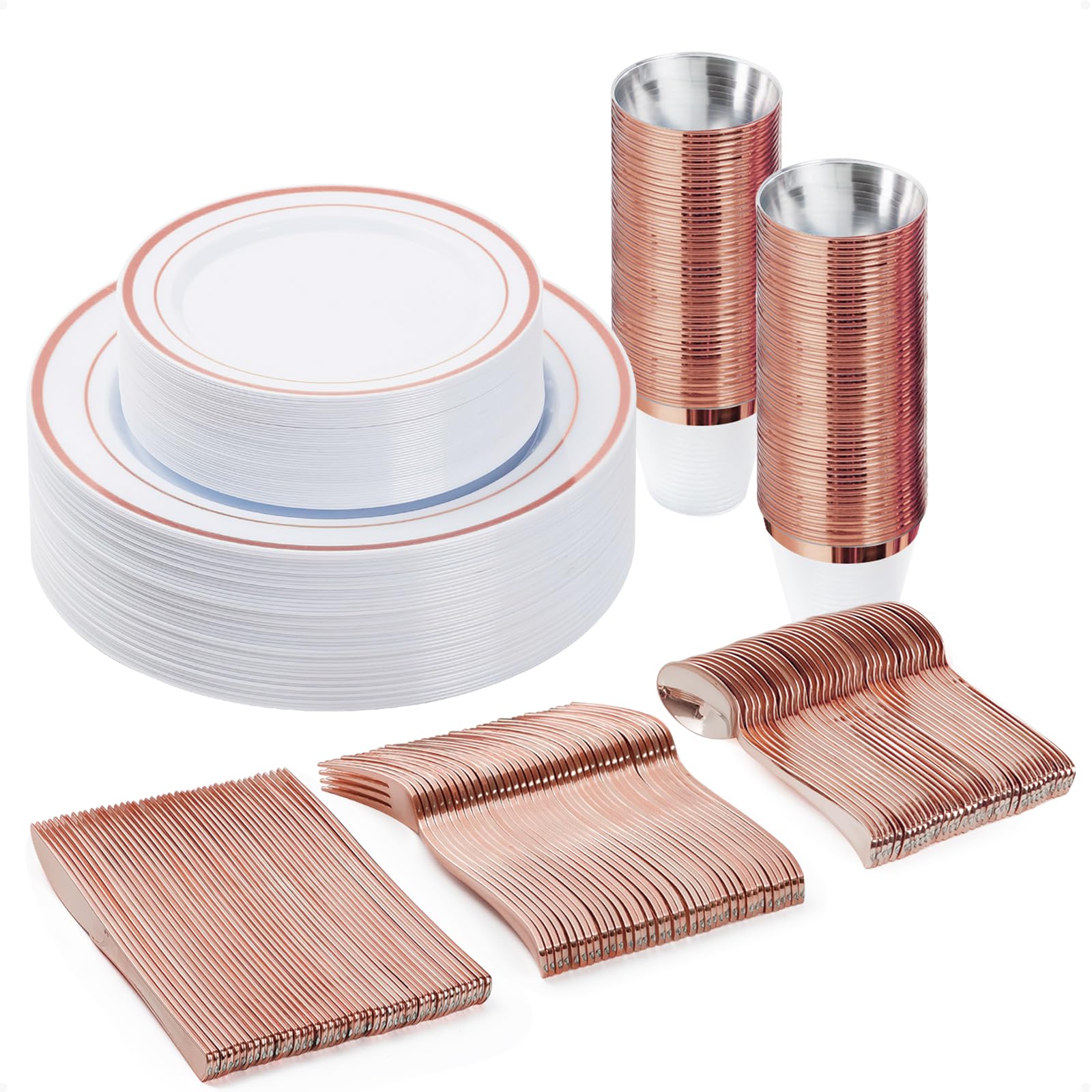 Gold Dinnerware Set for 100 Guests - 600 Piece -21 Gold Dinnerware Set for 100 Guests - 600 Piece -21