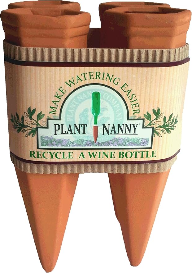 Plant Nanny Recycle a Wine Bottle Stake Set 4 Count