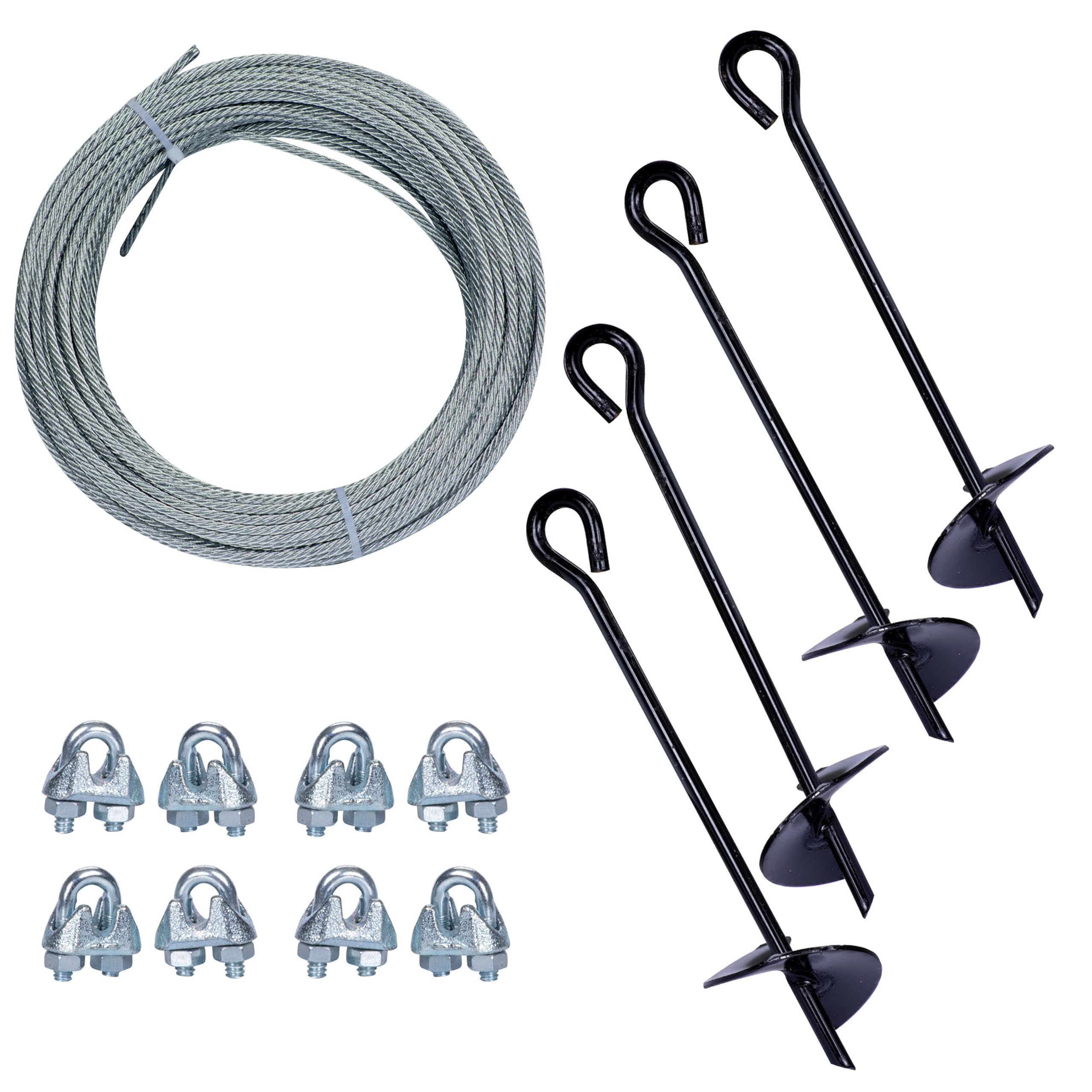 Amazon.com: Tie Down 59075 Galvanized Cable (Includes 4 Anchors, 8