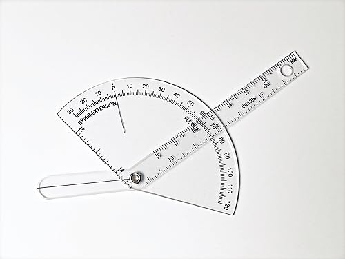Miniatura 3 de Goniómetro de precisión para rehabilitación, terapia física, fitness, herramienta de medición precisa para rango de movimiento, flexión y extensión
