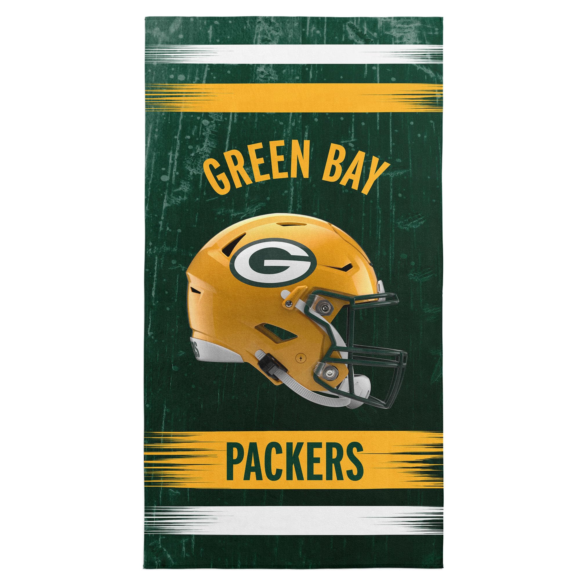 NFL Green Bay Packers Microfiber Beach Towel, 30 x 60 Inches – Quick Dry, Sand Resistant, Lightweight, Highly Absorbent, Blitz Design