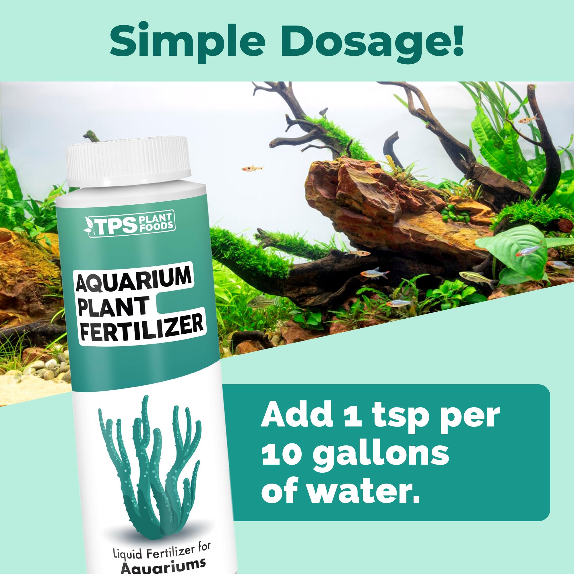 Amazon.com : Aquarium Plant Fertilizer  Liquid Plant Food for Lush  Underwater Growth, Vibrant Color & Strong Root Development, 8 oz : Patio,  Lawn & Garden